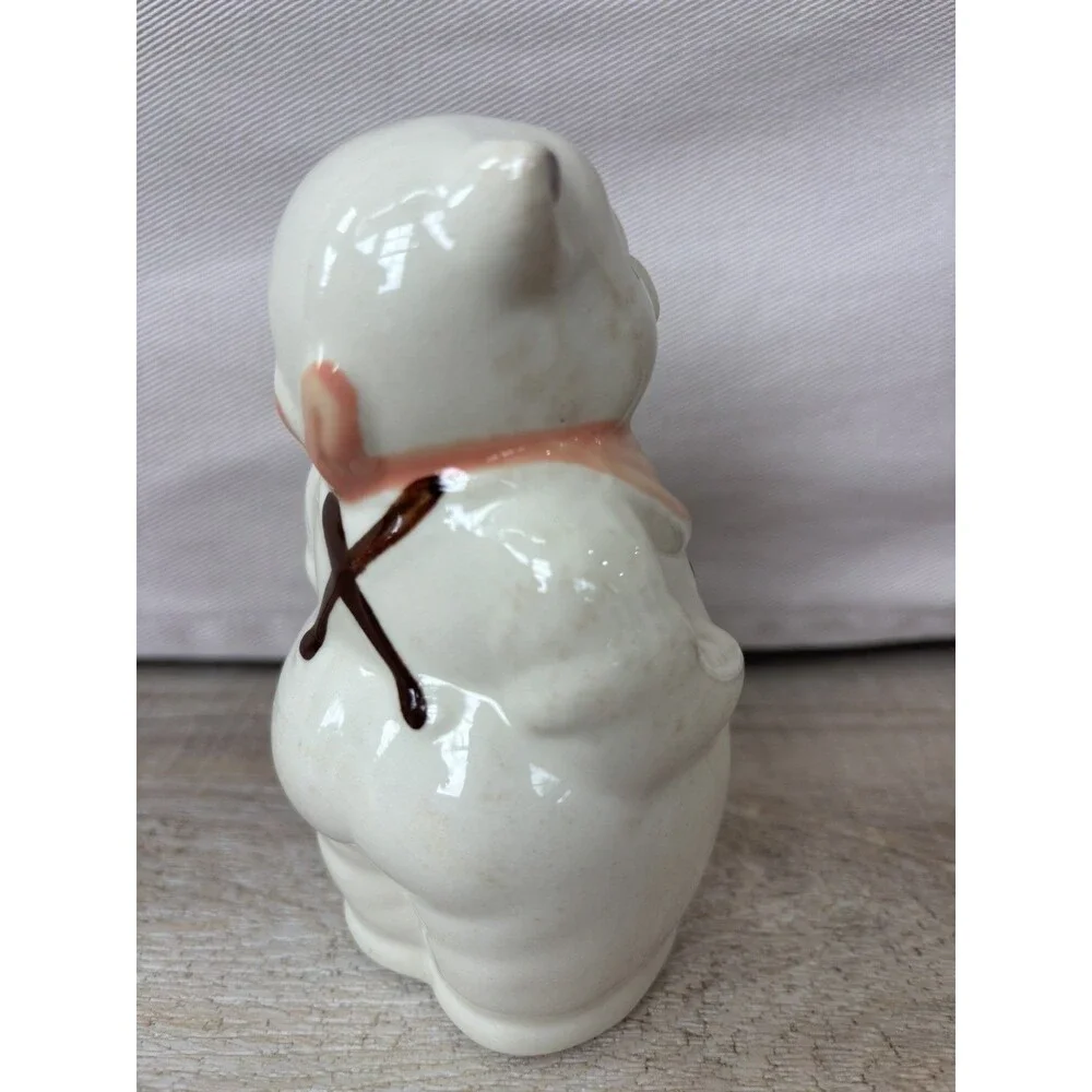 Vintage Shawnee Smiley Pig 5 Inch Single Shaker Farmhouse Kitsch Pottery 40s 50s - Picture 7 of 11